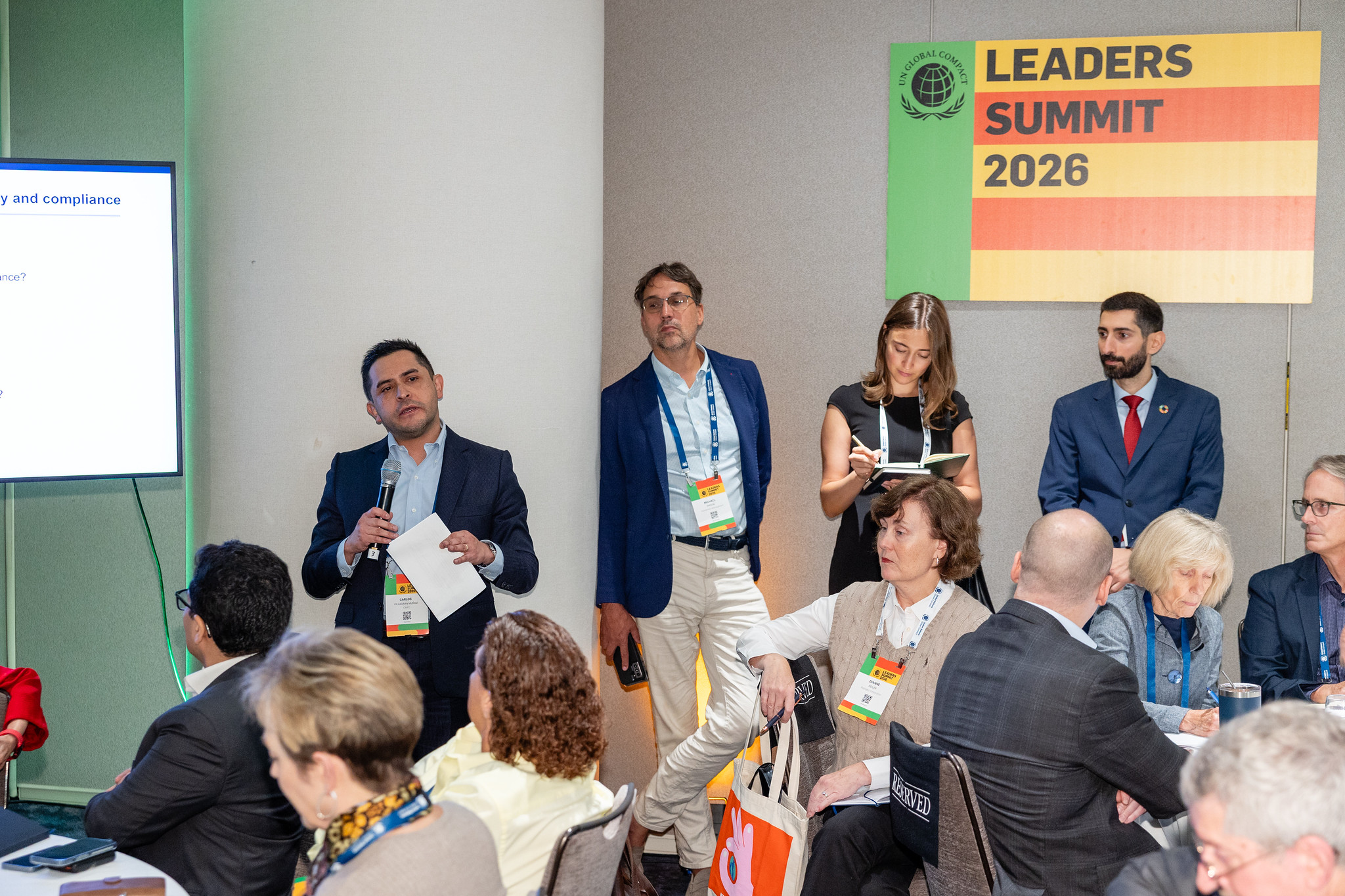 <span class="cf0">The session “Integrity as a Competitive Advantage” at the UN Global Compact Leaders Summit.</span>