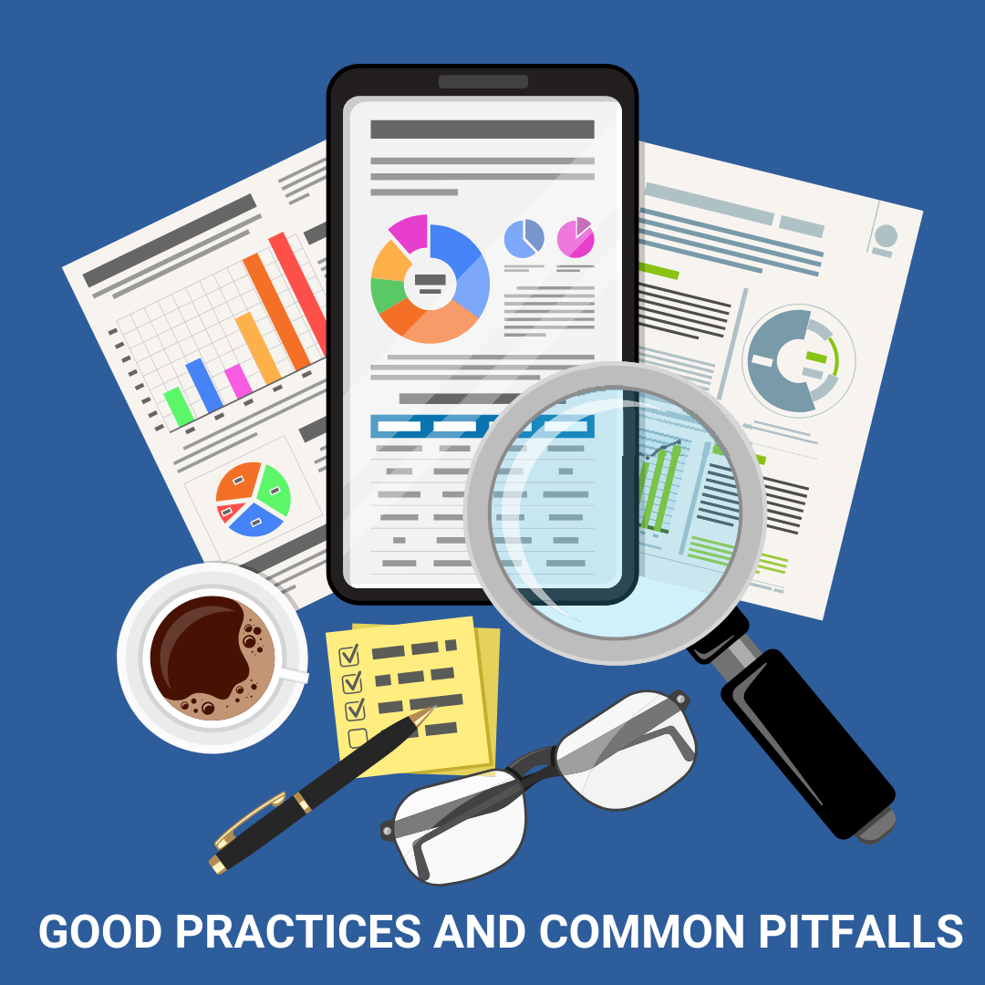Chapter 8. Good practices and common pitfalls